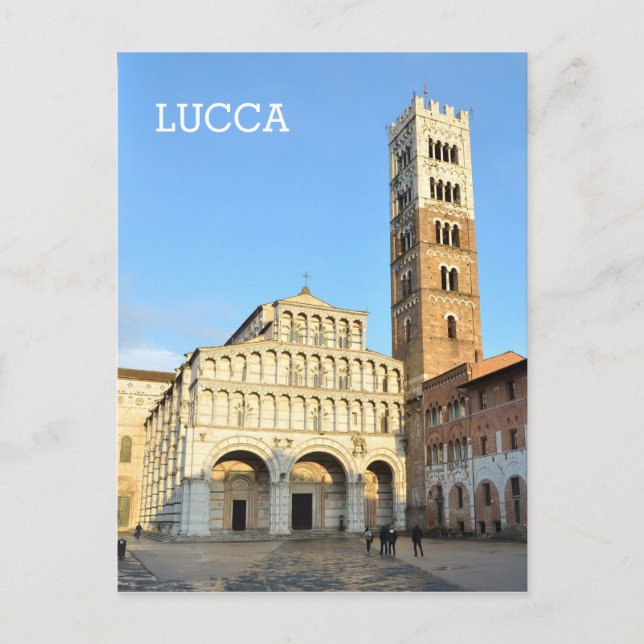 Postal Lucca, Italia (Anverso)