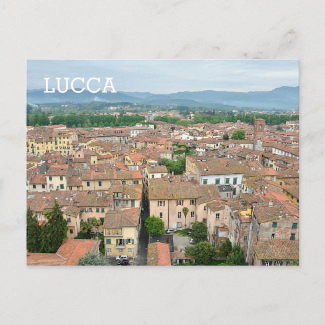 Postal Lucca, Italia (Anverso)