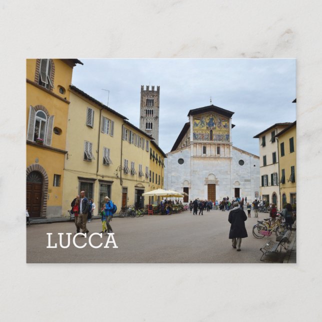 Postal Lucca, Italia (Anverso)
