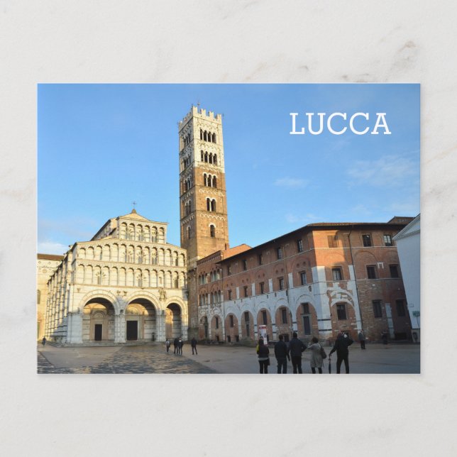 Postal Lucca, Italia (Anverso)