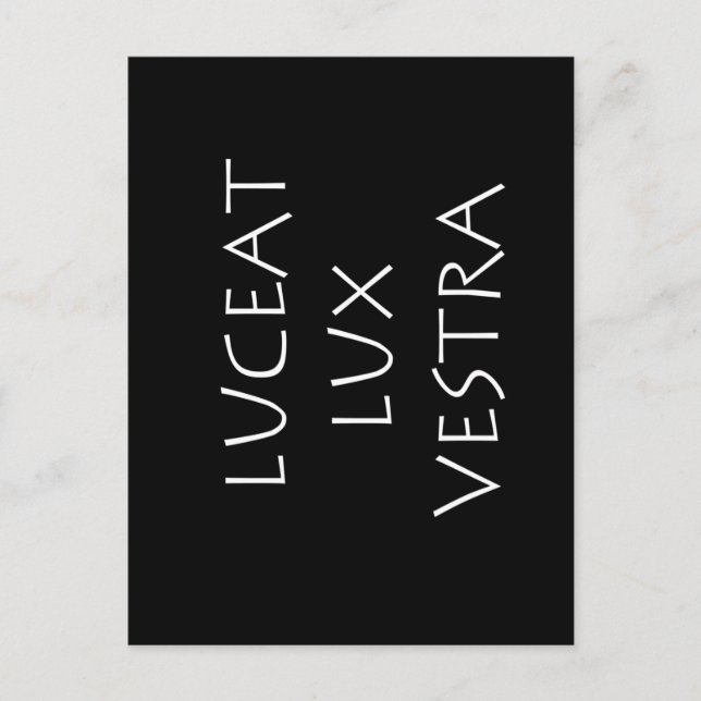 Postal Luceat lux vestra (Anverso)