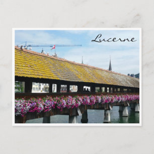 Postal lucerna de puente floral