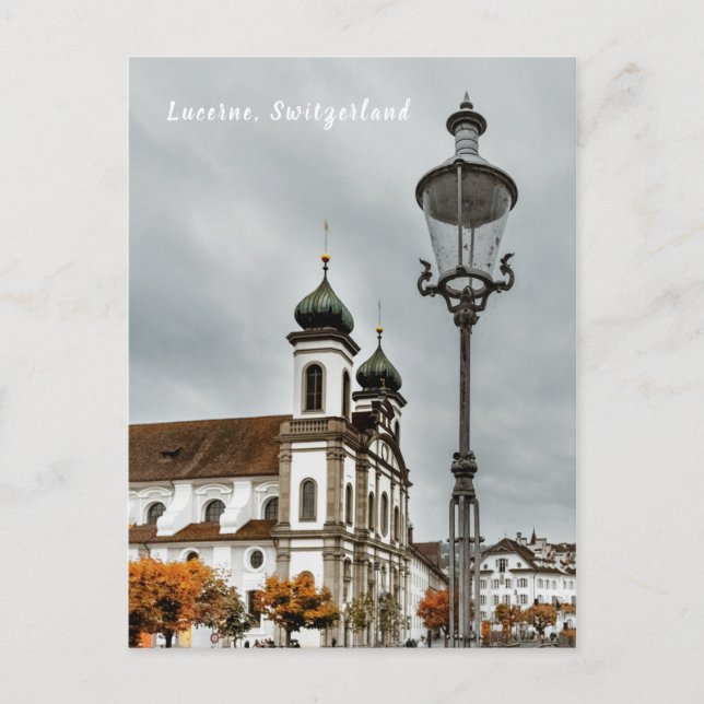 Postal Lucerna, Suiza (Anverso)