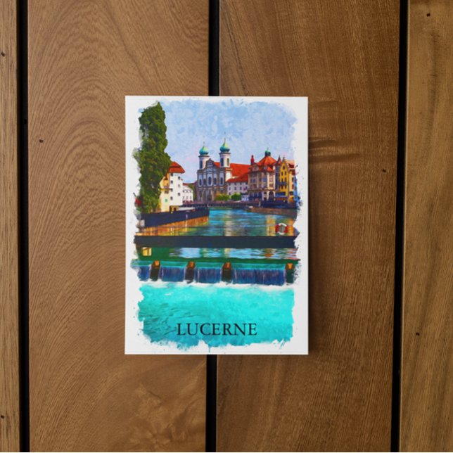 Postal Lucerna Suiza Europa suiza (lucerne switzerland postcard)