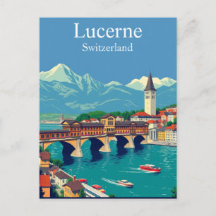 Postal Lucerna, Suiza Viaje Paisaje Alpino