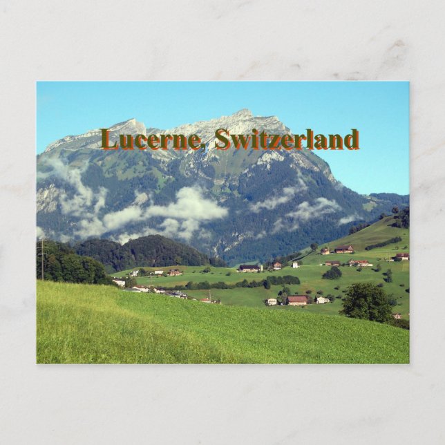Postal Lucerne Suiza Postcard (Anverso)