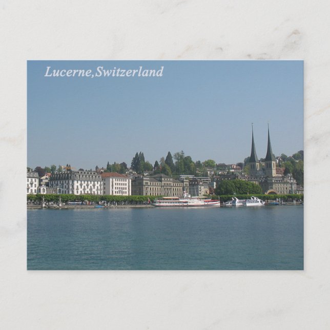 Postal Lucerne ,Suiza Postcard (Anverso)