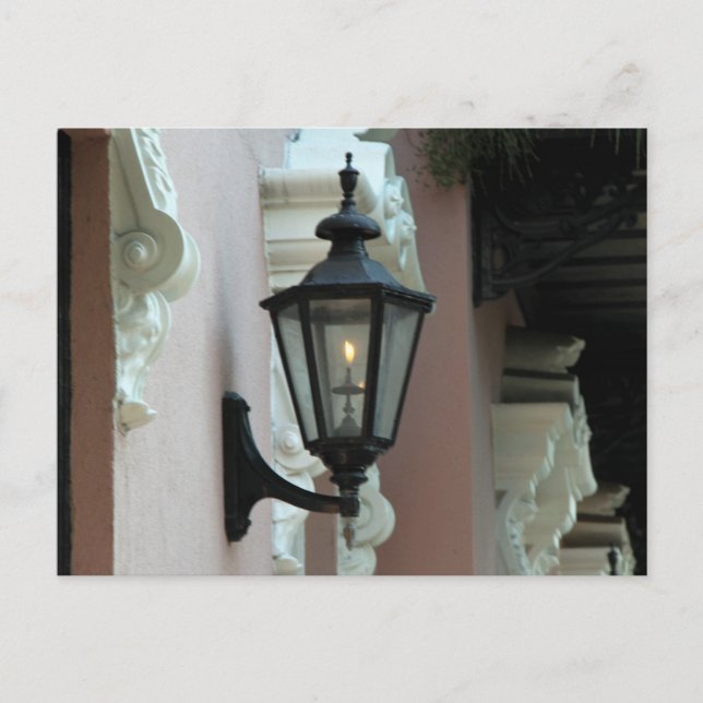 Postal Luces, Antigüedades, Vintage, Negro, Fotografía (Anverso)