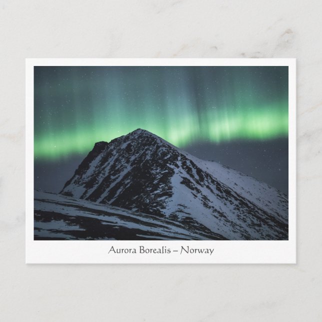 Postal Luces boreales (Anverso)