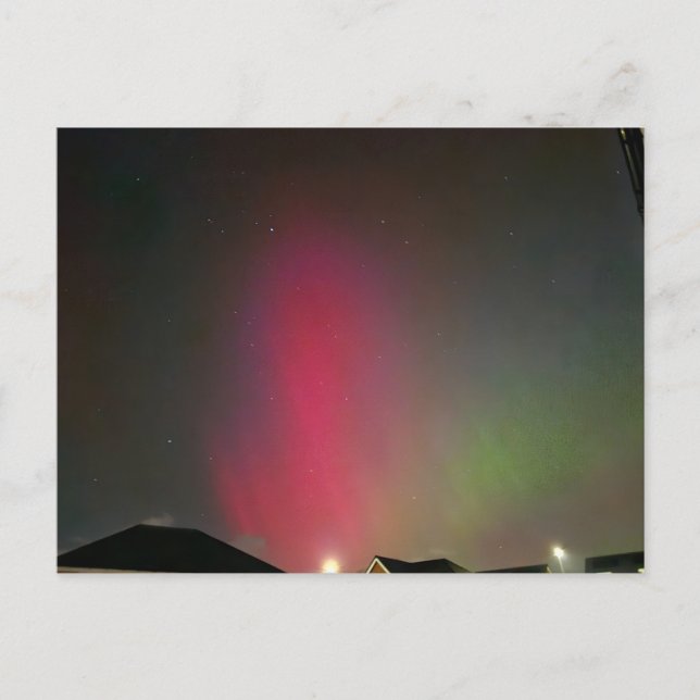 Postal Luces boreales (Anverso)