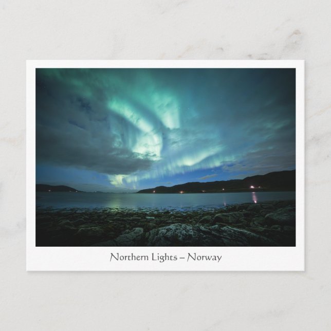 Postal Luces boreales (Anverso)