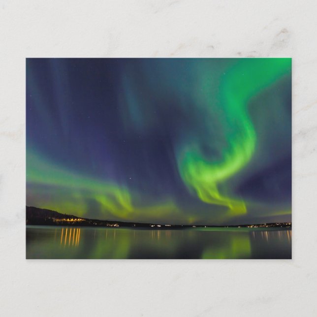 Postal Luces boreales (Anverso)