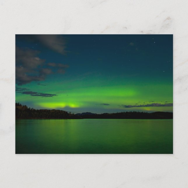 Postal Luces boreales (Aurora borealis) (Anverso)