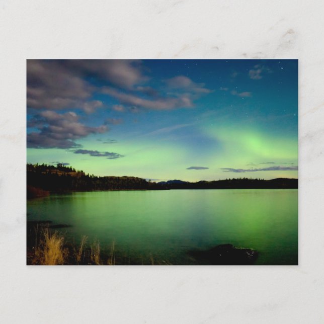 Postal Luces boreales (Aurora borealis) (Anverso)