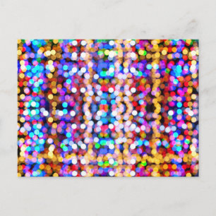 Postal Luces borrosas coloridas