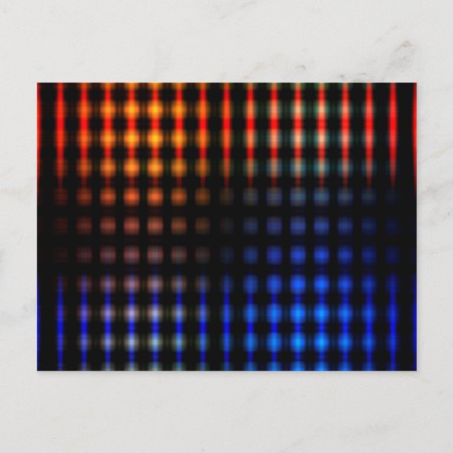 Postal Luces brillantes y coloridas (Anverso)