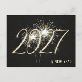 Postal Luces de bengala para la fiesta de Año Nuevo 2027