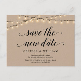 Postal Luces de Cadena, Kraft, Guardar la nueva fecha, Po