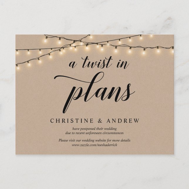 Postal Luces de cuerdas, Kraft, un giro en los planes, po (Anverso)