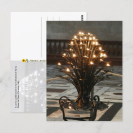 Postal Luces de fe, Florencia, Italia -