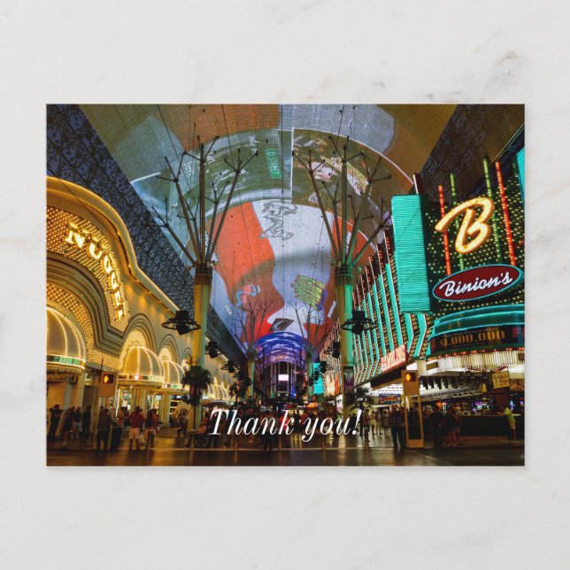 Postal Luces de Fremont Street (Anverso)