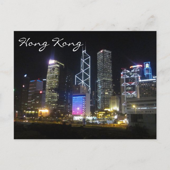 Postal luces de hong kong (Anverso)