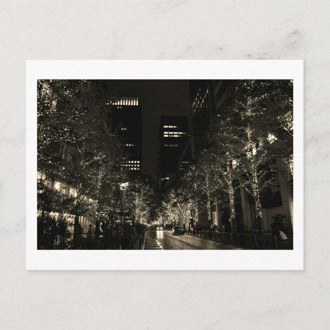 Postal Luces de invierno: Marunouchi, Tokio (Anverso)