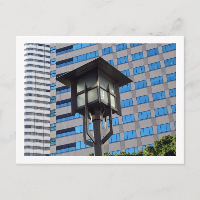 Postal Luces de la calle de Tokio: Akasaka Mitsuke (Anverso)