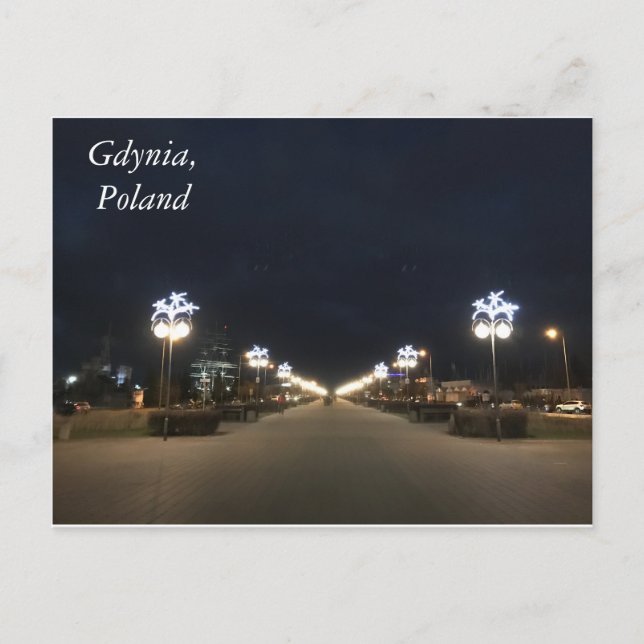 Postal Luces de la ciudad (Anverso)