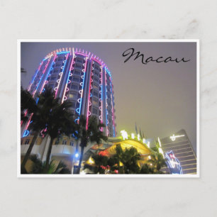 Postal luces de neón del casino