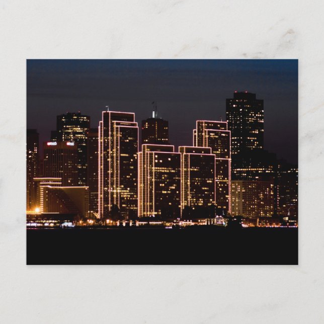 Postal Luces de vacaciones de San Francisco (Anverso)