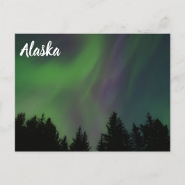 Postal Luces del norte sobre Alaska