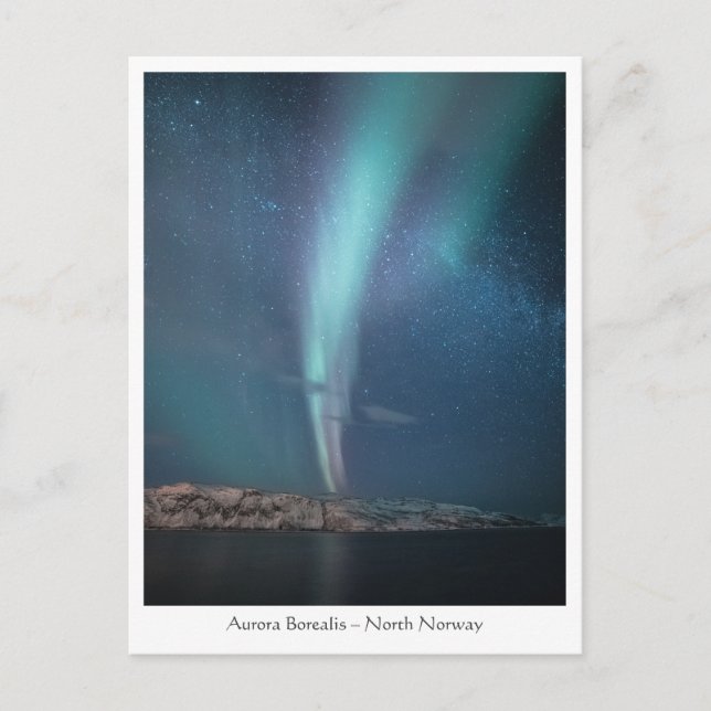 Postal Luces del Norte Vía Láctea (Anverso)