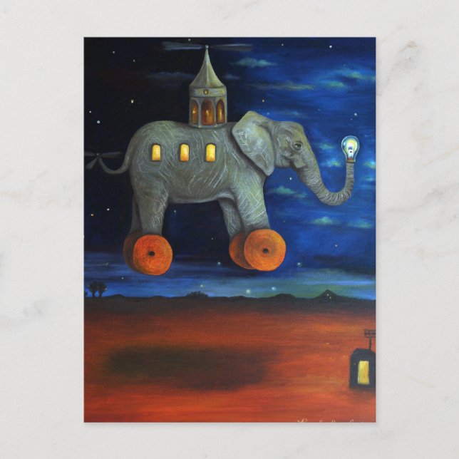 Postal Luces guía (Anverso)