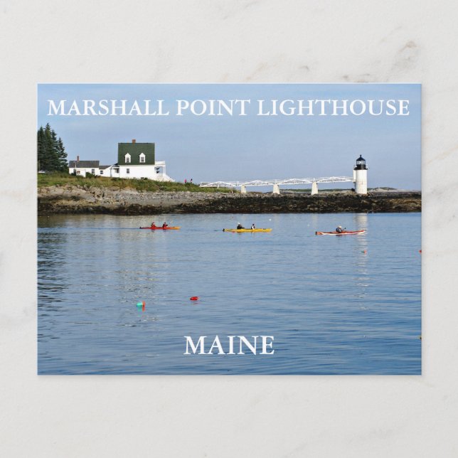 Postal Luces Marshall Point, Port Clyde Maine (Anverso)