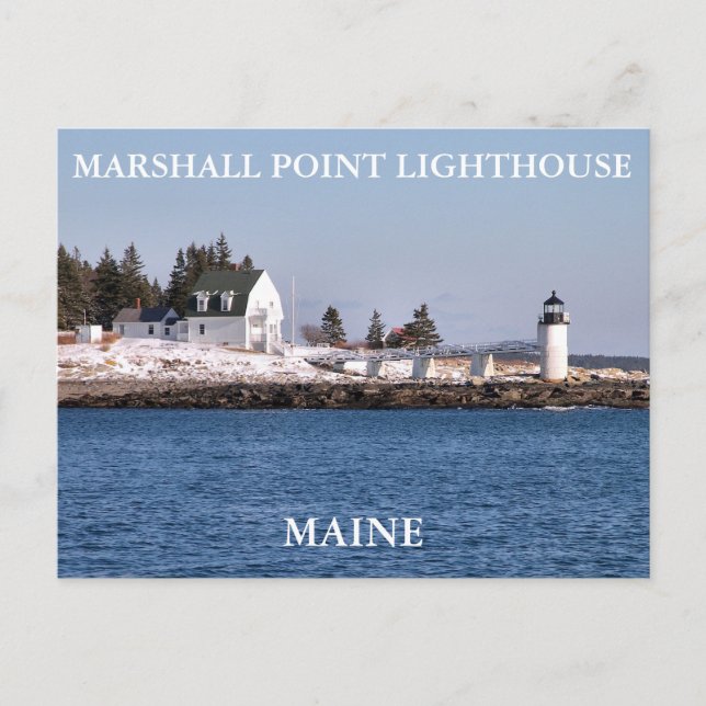 Postal Luces Marshall Point, Port Clyde Maine (Anverso)
