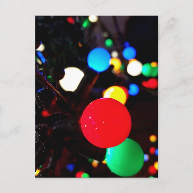 Postal Luces navidades (Anverso)