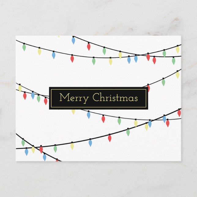 Postal Luces navidades (Anverso)