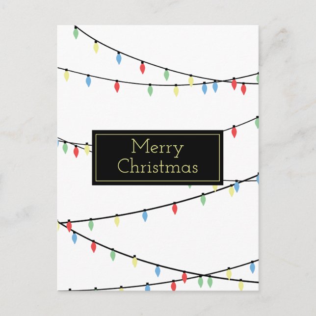 Postal Luces navidades (Anverso)