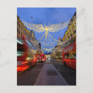 Postal Luces navidades, Regent Street, London Postcard