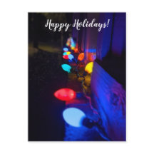 Luces navideñas felices