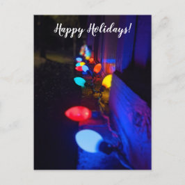Postal Luces navideñas felices