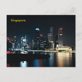Postal Luces nocturnas de Singapur