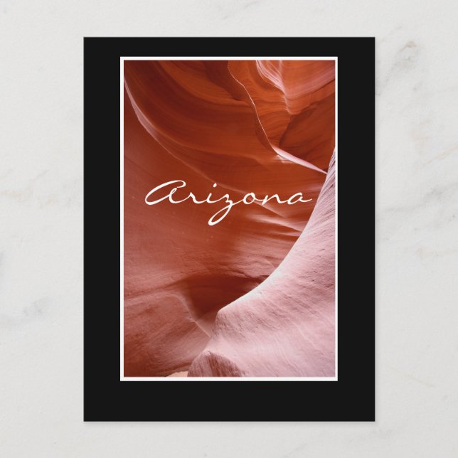 Postal Luces y líneas en el cañón, Arizona (Anverso)