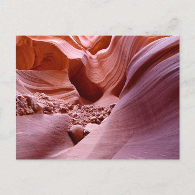 Postal Luces y rocas en el cañón (Anverso)