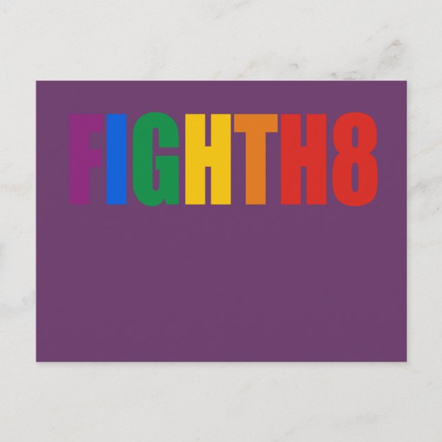 Postal Lucha contra el H8 (Anverso)