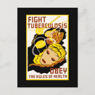 Postal Lucha contra la tuberculosis ~ Obedece a las norma