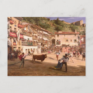 Postal Lucha de entrenamiento en Vizcaya, 1869