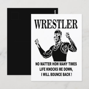 Postal Lucha Inspiradora de Lucha Libre