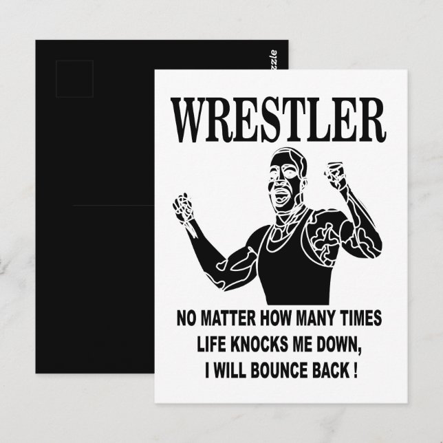 Postal Lucha Inspiradora de Lucha Libre (Anverso / Reverso)